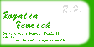 rozalia hemrich business card